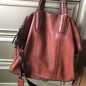 Oryany Red satchel handbag.